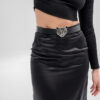 Falda larga seda negra - Imagen 3