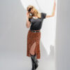falda midi con abertura animal print - Imagen 6