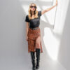 falda midi con abertura animal print - Imagen 3