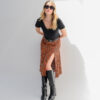 falda midi con abertura animal print - Imagen 5
