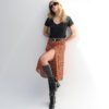 falda midi con abertura animal print - Imagen 2