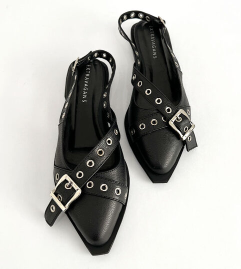 Flats con Hebilla negras