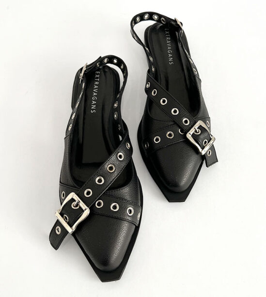 Flats con Hebilla negras
