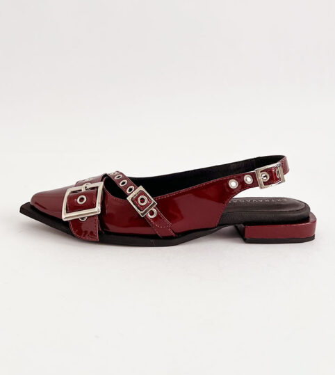 Flats con hebilla vinotinto - Imagen 8