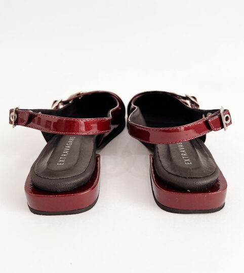 Flats con hebilla vinotinto - Imagen 7