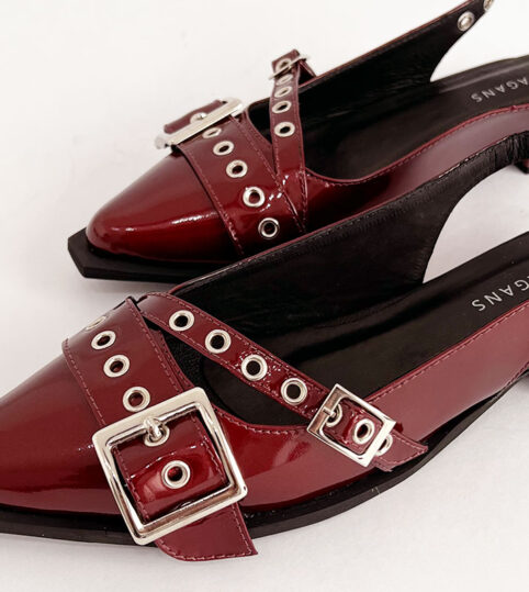 Flats con hebilla vinotinto - Imagen 6