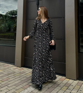 Vestido largo boleros flores