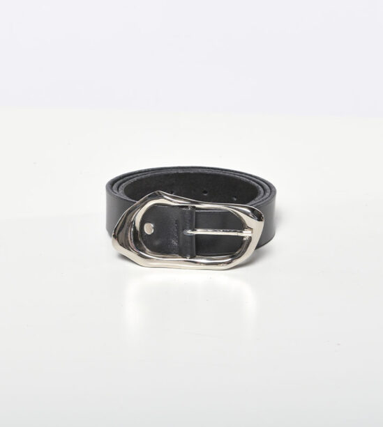 Cinturón Hebilla Asimétrica Plata