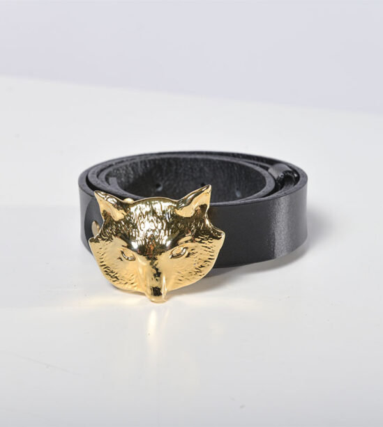 Cinturón Hebilla Zorro Dorado