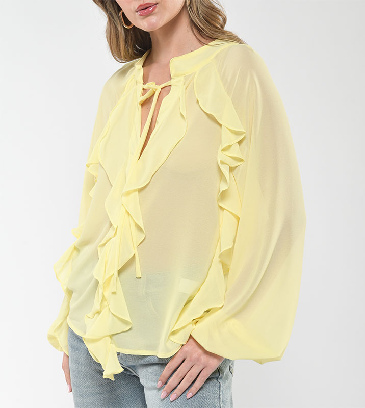 Blusa boho Amarilla - Imagen 3