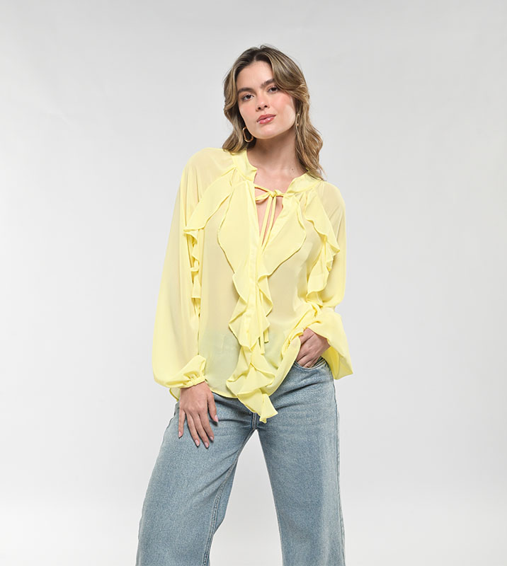 Blusa boho Amarilla - Imagen 6