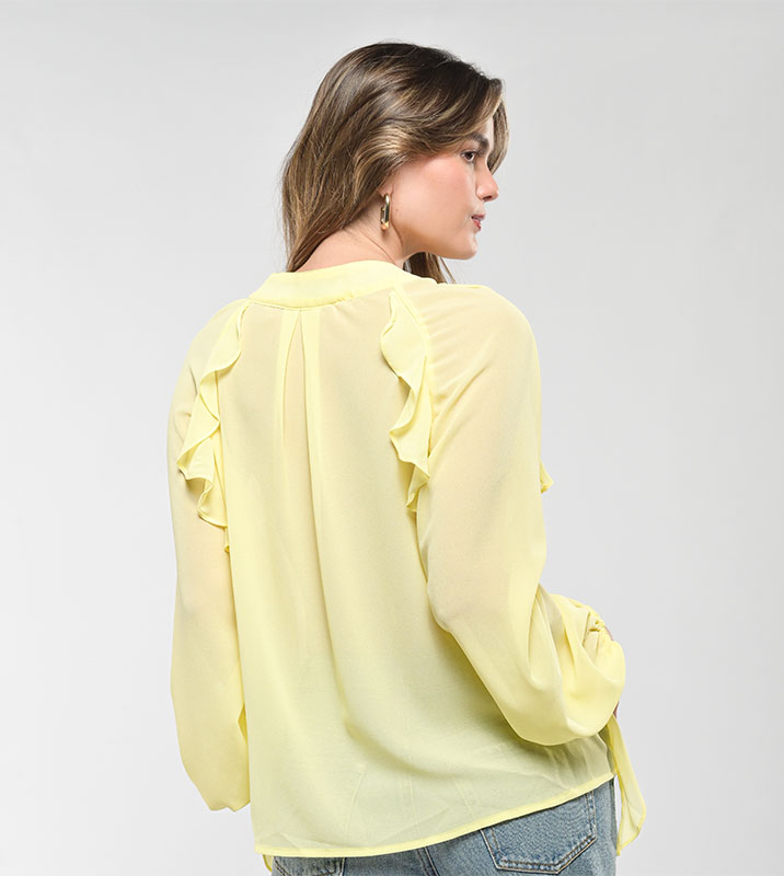 Blusa boho Amarilla - Imagen 2