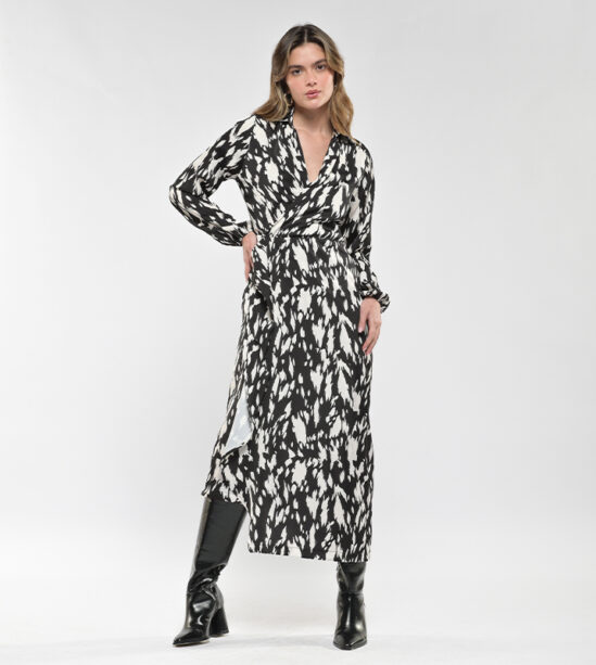 Vestido Midi Punta Asimétrica