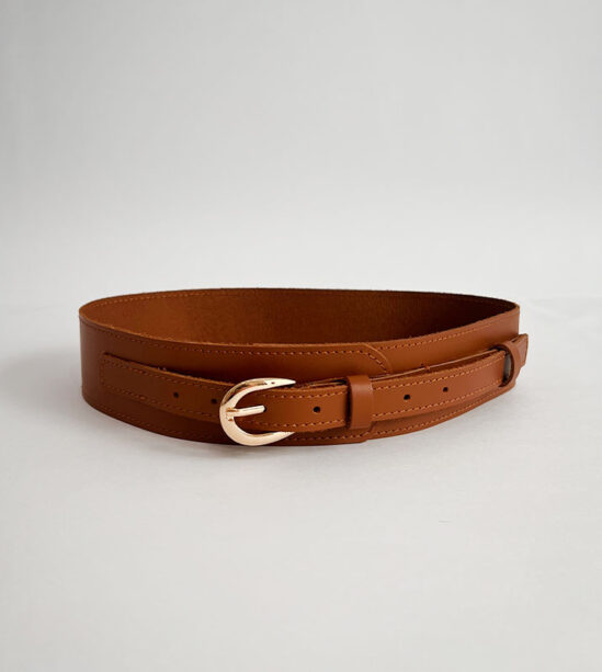 Cinturilla Café Hebilla Dorada