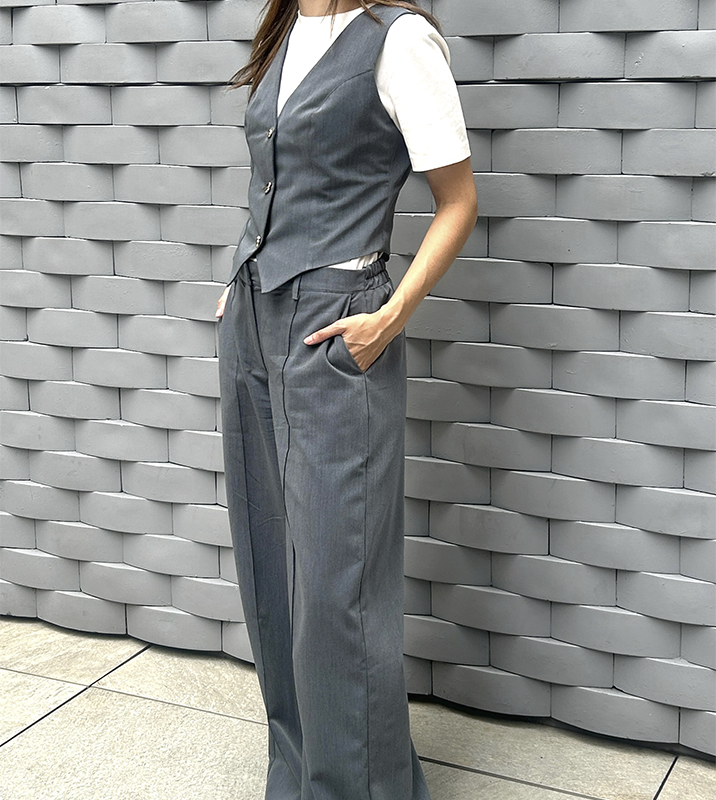 Set Chaleco y Pantalón Gris - Imagen 4