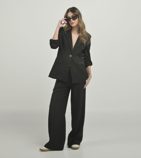 Set Blazer Oversize y Pantalón Negro