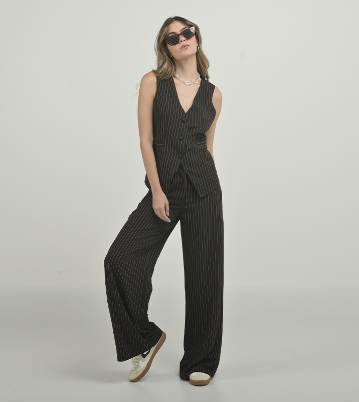 Set Chaleco y Pantalón Rayas - Imagen 4