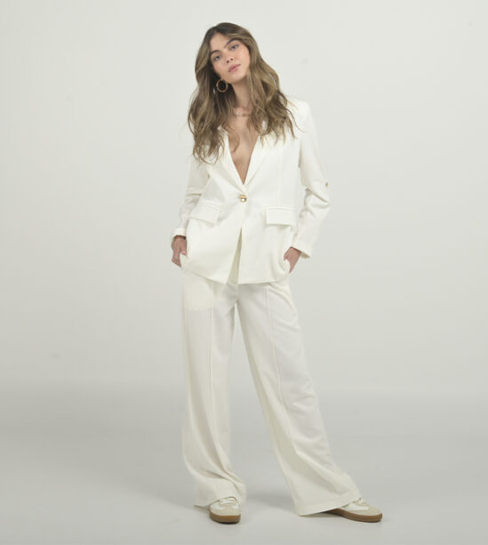 Set Blazer Oversize y Pantalón Marfil